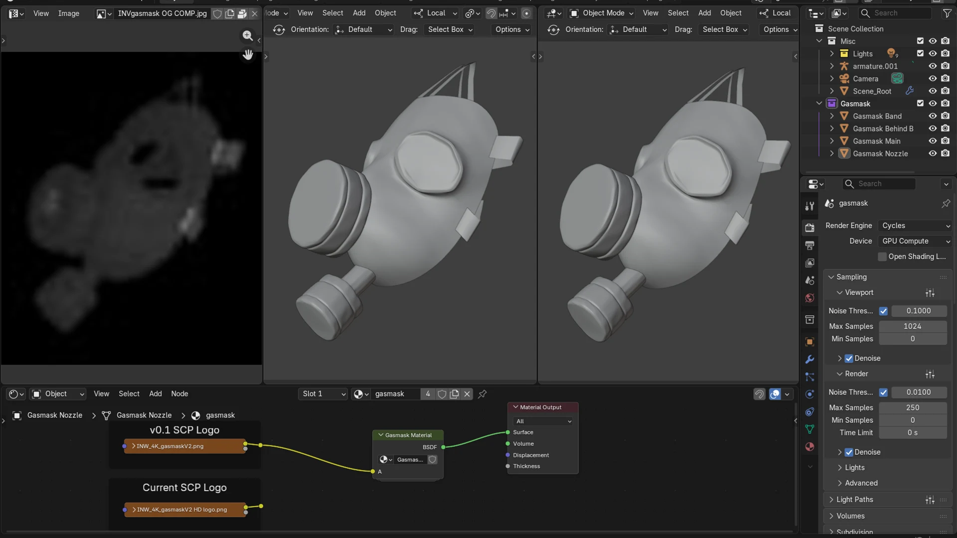 INVgasmask Blender project preview