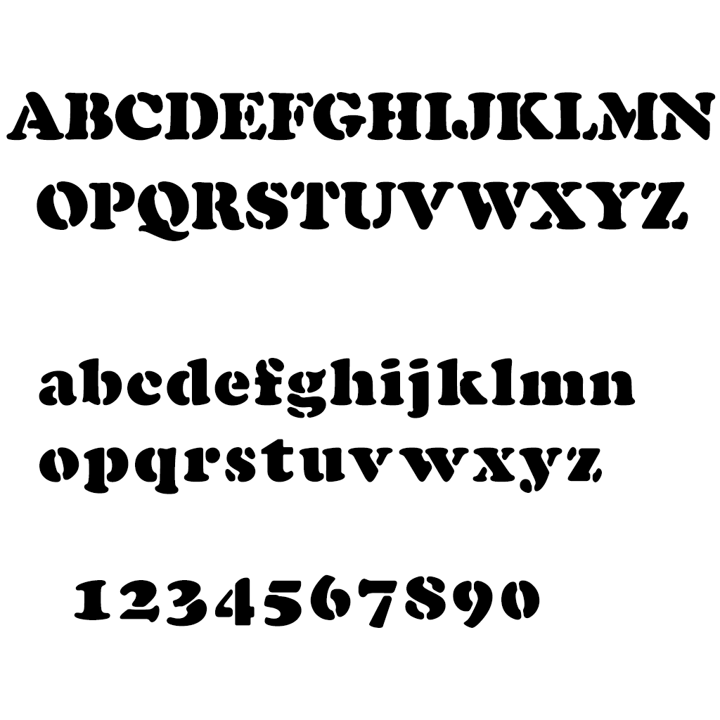 Cooper-Black-Stencil Regular original preview