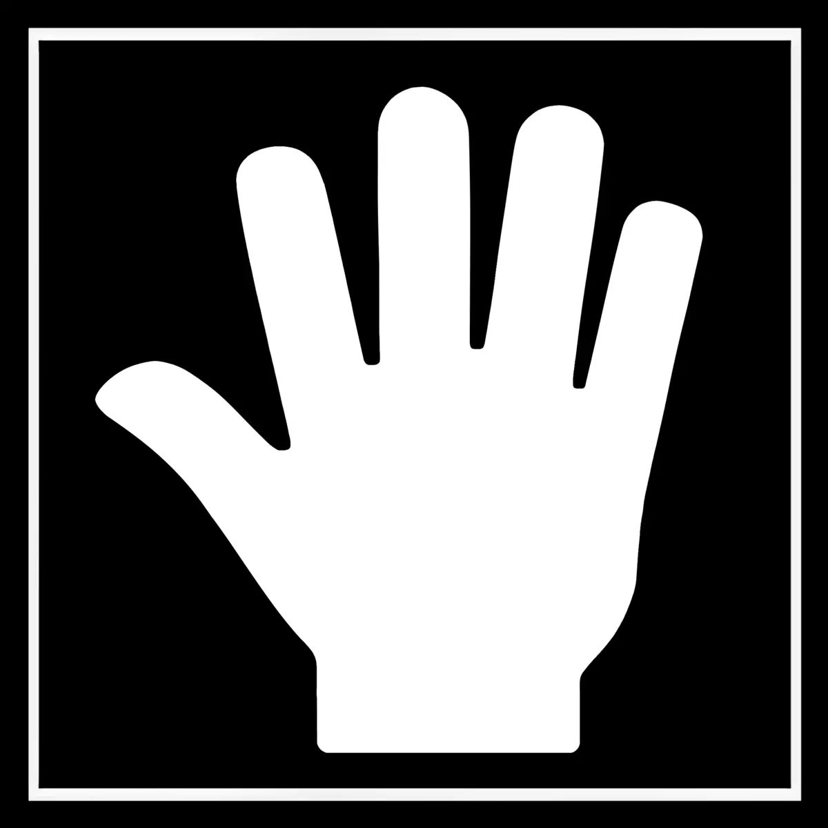Simplified hand symbol source preview