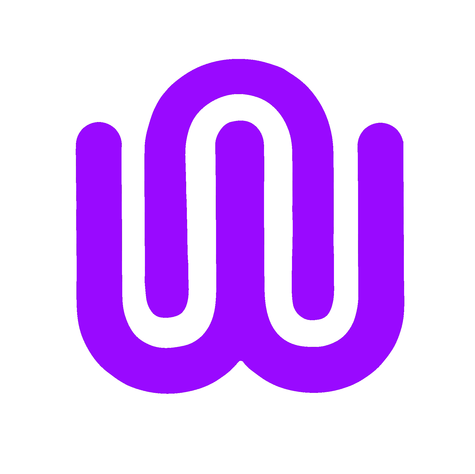 Inward 3D emblem