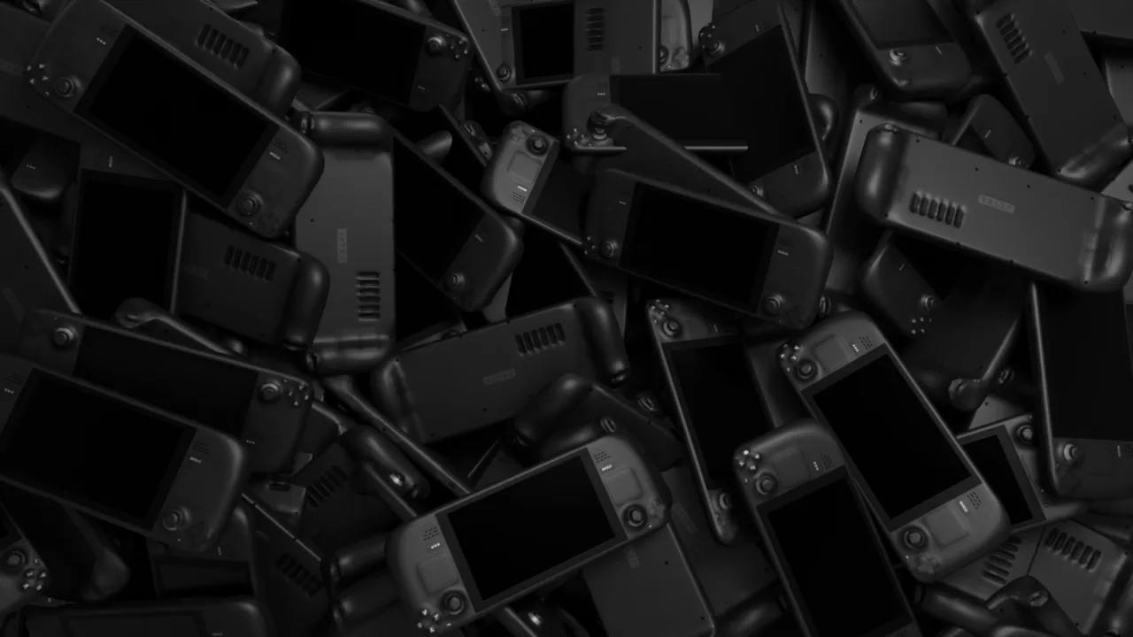 Pile of handheld consoles