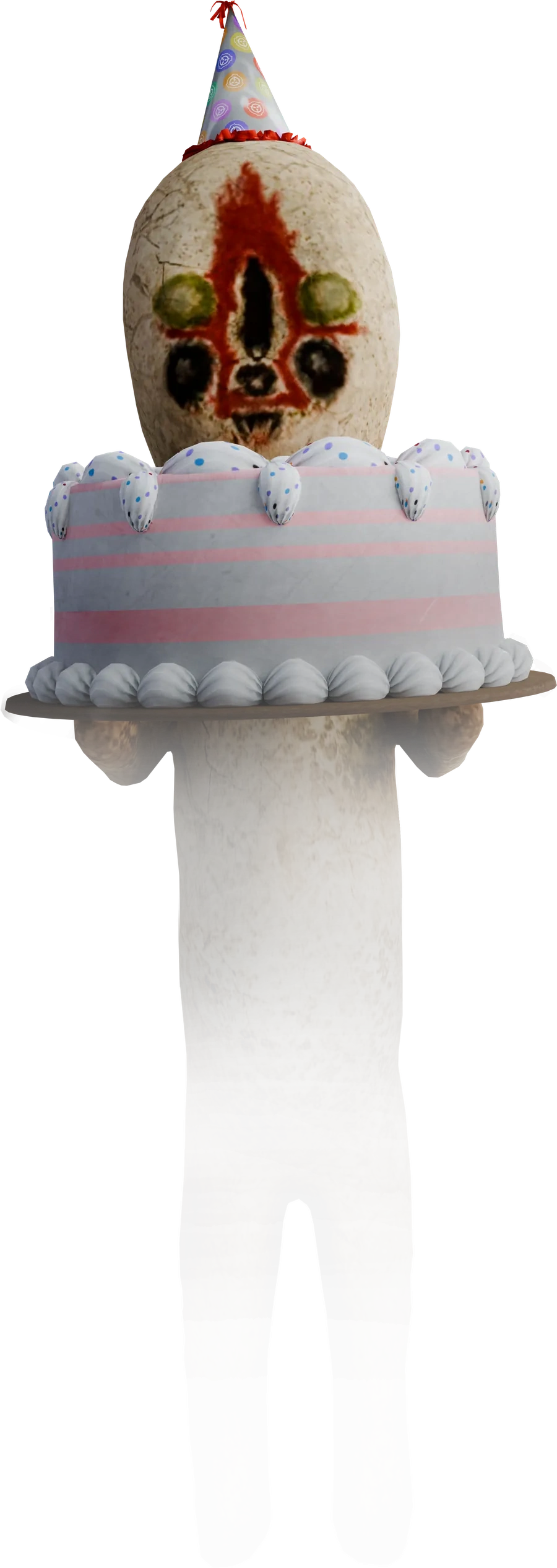 SCP-173 holding a birthday cake
